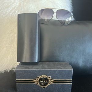 DITA Condor 18K Gold & Black Shiny Sunglasses